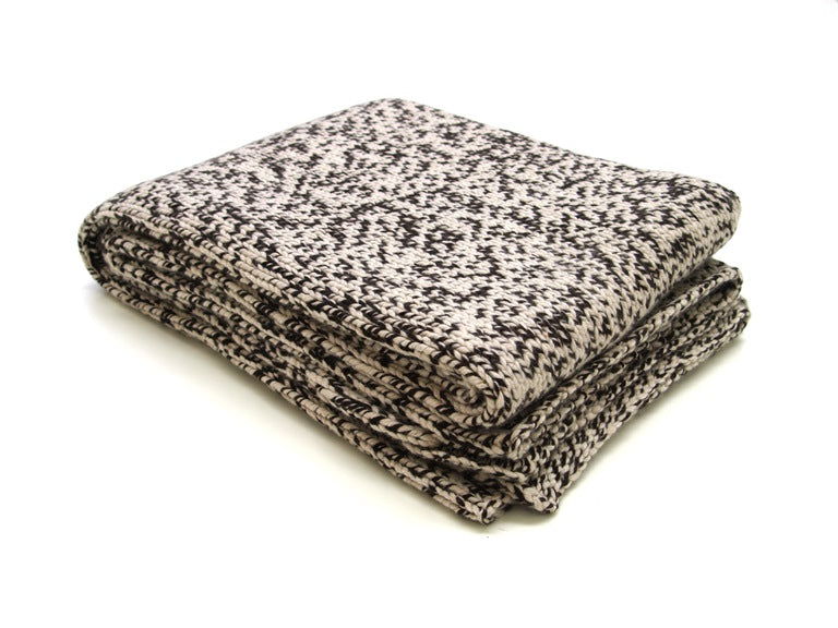 Decke grob gestrickt aus 100% Kaschmir