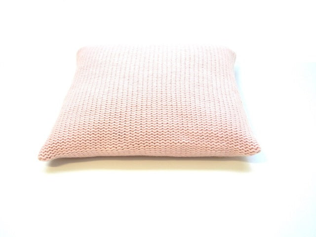 Kissen grob gestrickt aus Kaschmir, Merinowolle und Seide